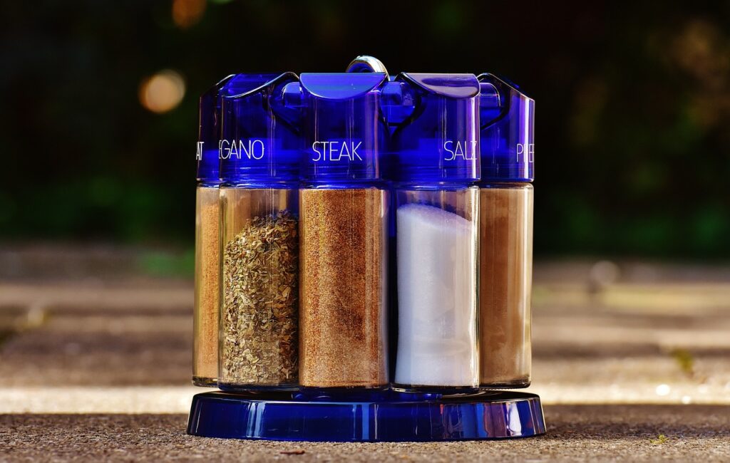 spice rack, cook, spices, preparation, meal, ingredient, kitchen