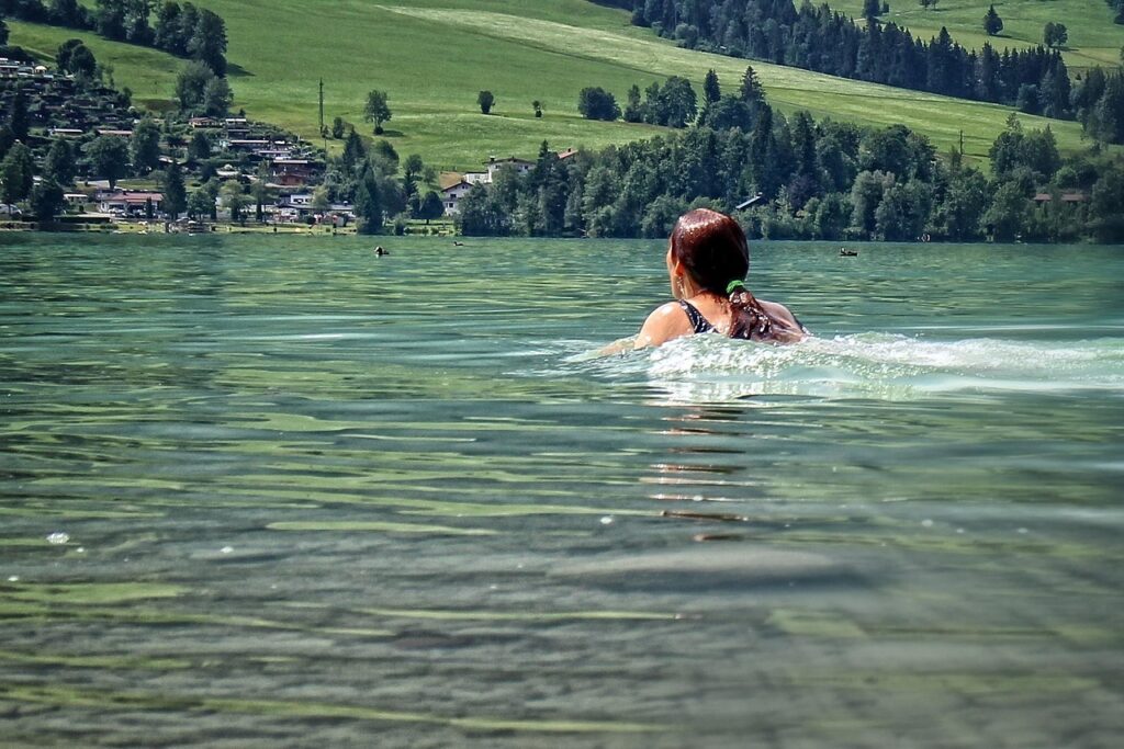 swimmer, lake, swim, water, human, active, leisure time, recreation, to bathe, in the water, fun, nature, female swimmer, swimmer, swimmer, swimmer, swimmer, swimmer